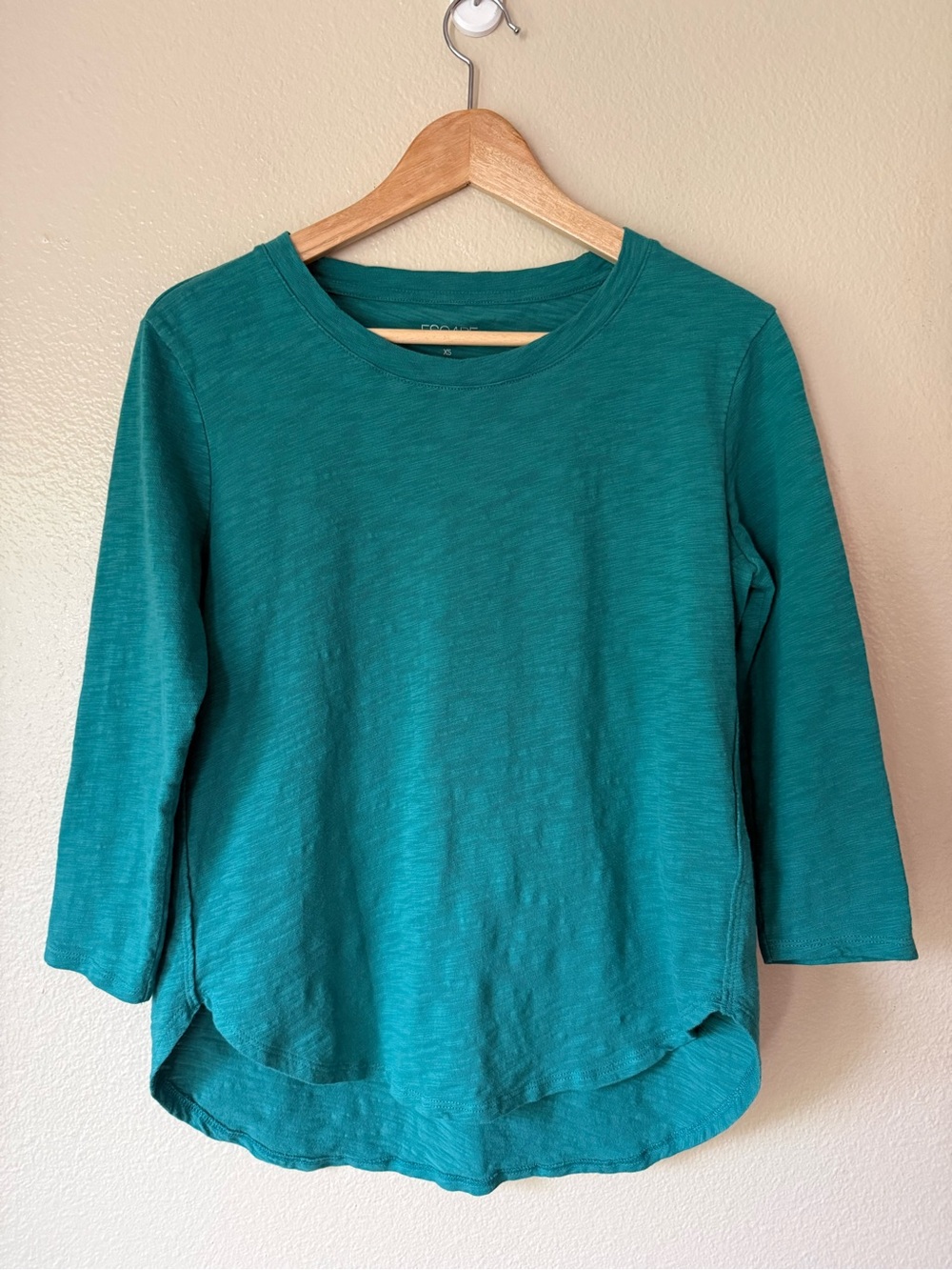 Escape By Habitat Teal Crewneck Top